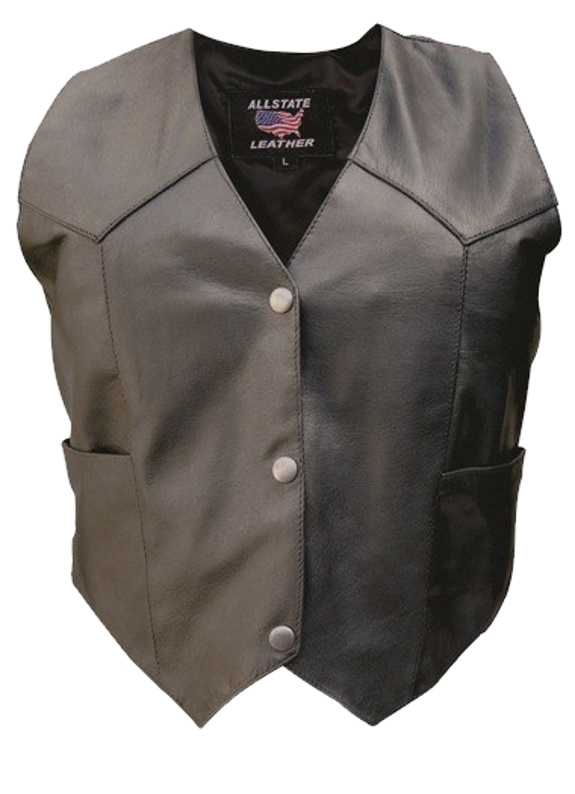 (image for) Ladies split cowhide leather vest